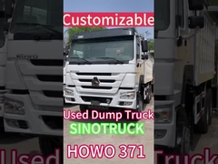 Manual 10 roda Sinotruk Dump Truck 351 450hp 20 Meter Kubik Digunakan Dengan 2 Shift Kembali
