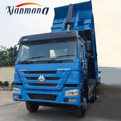 Beli 40 Ton Digunakan Sinotruk Dump Truck, Sandstone Mining Howo 6x4 Tipper Truck 10 Ban online manufacture