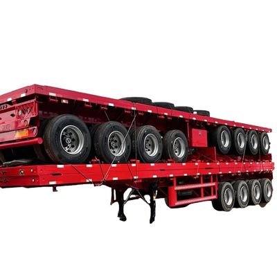 Beli Pabrik kustomisasi 40ft flatbed Semi Trailer 2 Axles 3 Axles 4 Axles Dolly Chassis Traktor Untuk menghubungkan online manufacture