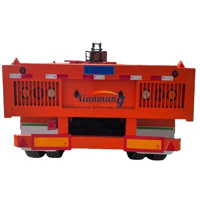 Beli Custom 3 Axles 4 Axles 40ft 48ft 53ft 60ft Shipping Container Flatbed Semi Trailer Untuk Rwanda Dan Tanzania online manufacture