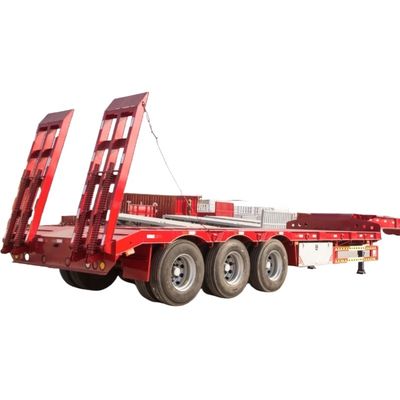 Beli XM Group 4 Axle Low Bed Trailer Hydraulic Front Load Gooseneck Detachable Lowboy Semi Trailer Untuk Nigeria online manufacture