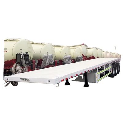 Beli Disesuaikan 3 4 Axel 12.5M 40ft flatbed Semi Trailer Container flatbed Car Hauler Untuk Dijual online manufacture
