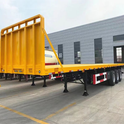 Beli 20/40/45 Feet 3 Bearing High Capacity Container Plate Semi-Trailer untuk Max Payload 30ton online manufacture