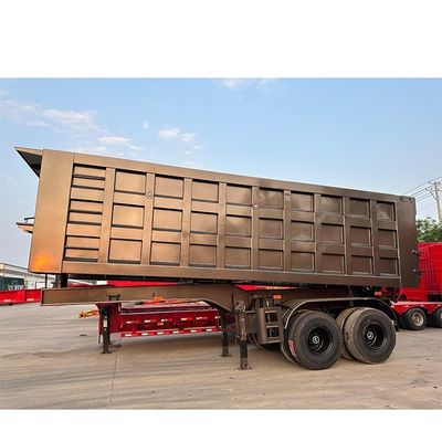 Beli 2 sumbu 12R20 Dump Semi-Trailer dengan Box Size Inner Size 9200x2200x1200mm online manufacture