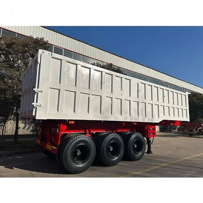 Beli 3 Axle 12R20 Ban 12 Ban Suspensi Mekanis (Airbag Suspensi Dapat Disesuaikan Untuk Pelanggan) Dump Semi-Trailer online manufacture