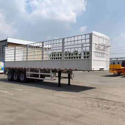 Beli Kualitas tinggi 34 poros dimuat 60-80 Ton Pertanian Kargo Transportasi Pagar Semi-Trailer online manufacture