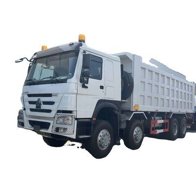 Harga yang bagus Second Hand 6x4 8x4 Howo 12 Wheeler Dump Truck 375 Tipper Truck Untuk Transportasi Jalan Raya on line