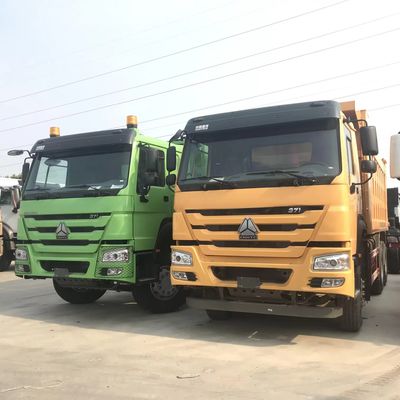 Harga yang bagus 10 roda Howo Truk 351-450hp 20 meter kubik Truk dump bekas dengan kursi pengemudi normal on line