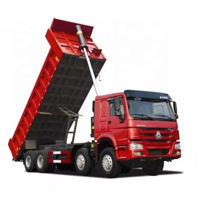 Harga yang bagus 21-30T Kapasitas Beban Howo Dump Truck 340 dengan 10 Nomor Shift Ke depan dan Bahan on line