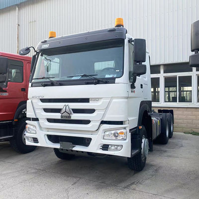 Harga yang bagus EURO2 bekas Sinotruck Howo 6x4 Traktor truk kepala dengan AC manual on line