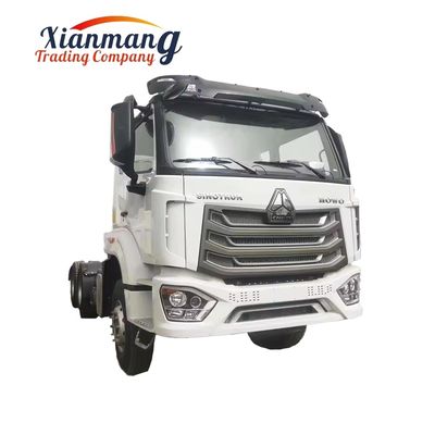 Harga yang bagus 2nd Hand 6*4 10 Wheeler 400HP Howo NX Traktor Traktor Kuda Dengan Mesin Jendela Manual WEICHAI on line