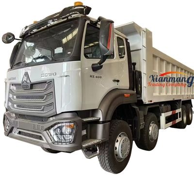 Harga yang bagus HOWO NX 8X4 12 Wheeler Dump Truck Dengan ABS Dan AC Manual Truk Cina on line