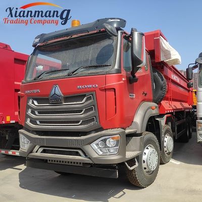 Harga yang bagus HOWO NX 380HP 8x4 12 Wheel Dump Truck Heavy Duty Tipper Truck Dengan Sistem Multimedia Kamera Belakang on line