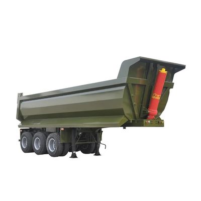Harga yang bagus 30ft 40ft Rear Dump Trailer untuk Transportasi pasir kerikil, Kekerasan Baja Solid Pengelasan Tipper Semi Trailer on line