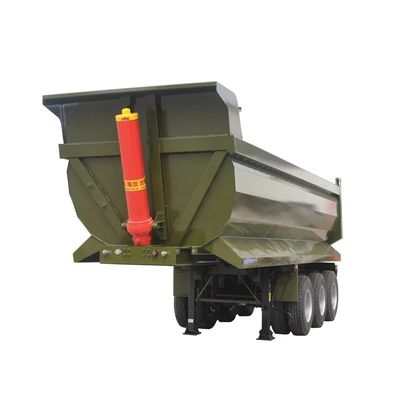 Harga yang bagus Multimedia System Heavy Duty 50 Meter Kubik Traktor Hidraulik Rear Tipper Trailer untuk Kenya dan Kongo on line