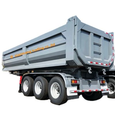 Harga yang bagus 3-6 Axles Rear Dump Semi Trailer Heavy Duty Hydraulic Dump Trailer Untuk Dijual Di Tanzania on line