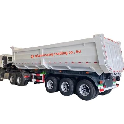 Harga yang bagus 3 Axles 40t Tipper Semi Trailer, 60 Ton 40-60t Heavy Duty Dump Trucks Untuk Dijual on line