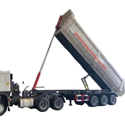 Harga yang bagus 3 Axle Tipper Semi Trailer 60 Ton Dump Trailer Truck di Afrika Dengan Desain yang awet on line