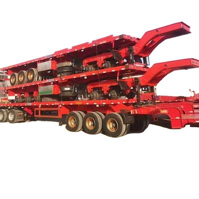 Harga yang bagus Xianmang Group 3 Dan 4 Axles 20ft 40ft Container Flat Bed Flatbed Semi Trailer Untuk Tanzania Dan Kenya on line