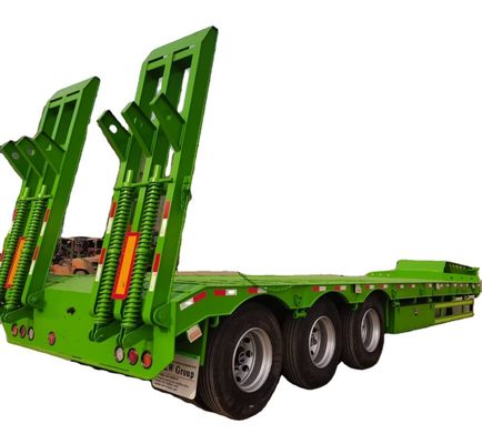 Harga yang bagus 3/4 Axle 80-120ton Peralatan Pengangkutan Lowboy Truk Trailer Detachable Gooseneck Lowbed Semi Trailer Untuk Mali on line
