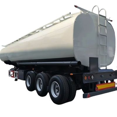 Harga yang bagus 45000L bekas tangki minyak untuk dijual, 3 sumbu 3 kompartemen Tanker bahan bakar Semi trailer on line
