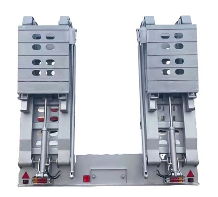 Harga yang bagus 2/3/4 Axle Gooseneck Detachable Semi Lowbed Trailer, Lowboy Semi Trailer untuk dijual di Meksiko on line