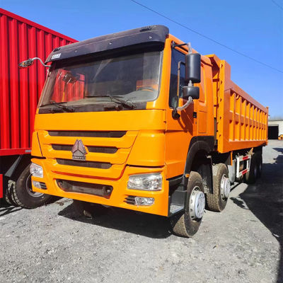 Harga yang bagus Sinotruk 8x4 Model 371hp Dump Truck Dengan Standar Emisi Euro 3 Ban Kemudi Kiri 12R20 on line