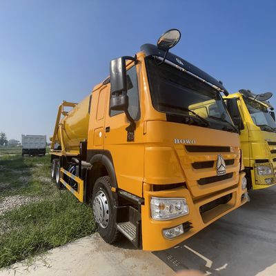 Harga yang bagus Bagaimana tugas berat 6 roda truk limbah 10/13 CBM limbah pembuangan dengan fungsi tekanan pembuangan dan 12 ton berat curb on line