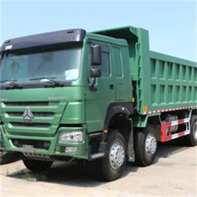 Harga yang bagus Howo 8x4 Dump Truck dengan 375 Hp Euro II Standar Emisi Mesin yang dapat disesuaikan Kekuatan kuda dan LHD on line