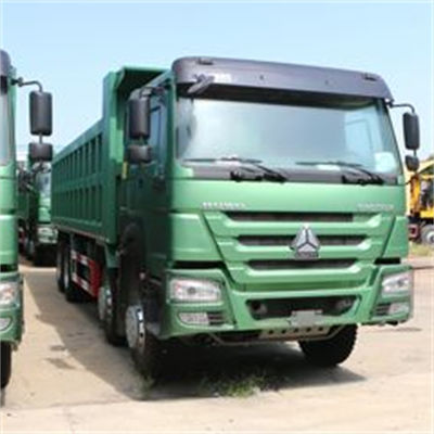 Harga yang bagus Sinotruk Howo375hp 8x4 Left Drive Truk Tipper bekas dengan 12 ban dan kotak kargo 4 sumbu Panjang 7,2-8,2m Disesuaikan on line