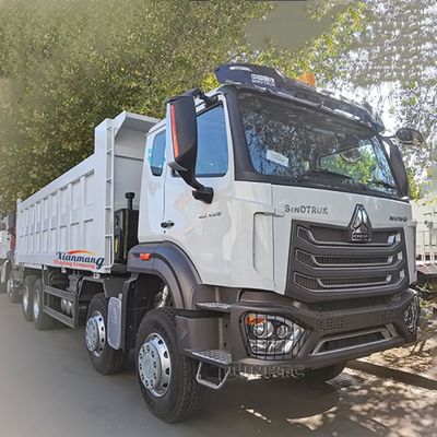 Harga yang bagus HOWO NX HANDI HANDI atau kiri 320-400hp TIPPER TRUCK TANGAN KEDUA 12 RODEL 8X4 MINING DUMP TRUCK Tangki bahan bakar 400L on line
