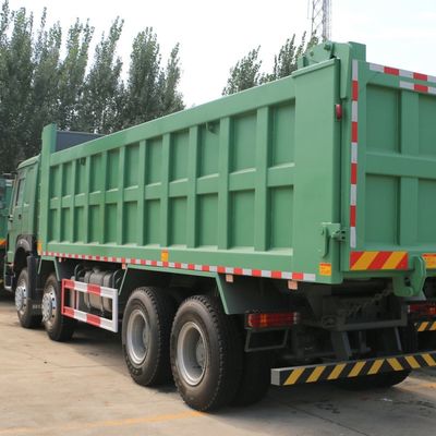 Harga yang bagus 12.00R20 Ban Jenis HOWO 8x4 Euro 2 375HP Drive Kiri Truk dump berat dengan 7.6 * 2.3 * 1.5m Load Box on line