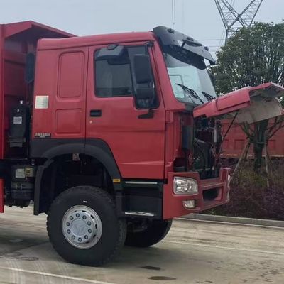 Harga yang bagus HOWO Sinotruk Dump Truck bekas Kondisi baik 6X4 Kursi ≤5 Euro 2 Disesuaikan Pengemudi Kiri Dan Kanan, tenaga kuda, kapasitas kargo, warna on line