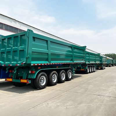Harga yang bagus 40ft 2/3/4/5/6 Axle 40 Ton 60 Ton 70t Rear Trailer Tipper Truck Dump Semi Trailer on line