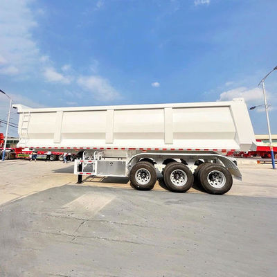 Harga yang bagus 24m3 3-Axis Dump Semi-Trailer U-Shaped Bucket Standard (Ukuran 9400mm × 2400mm × 3300mm) on line