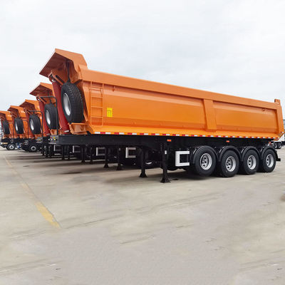 Harga yang bagus 60 Ton 12R20 Ban Truk Tugas Berat 4-Axis Dump Truck Semi-Trailer Dikustomisasi Ketebalan dinding samping 6 mm Ban 12.00R20 on line