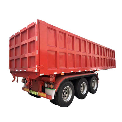 Harga yang bagus 3 Axle 13T12 Ban Lengkap HYVA Hydraulic Lifting Cylinder Lifting System Dump Semi-Trailer on line