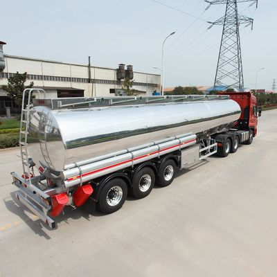 Harga yang bagus Brand New 3-Axle 45,000 Liter Dual Line Air Brake Brake System Tank Pengangkutan Bahan Bakar Semi Trailer on line