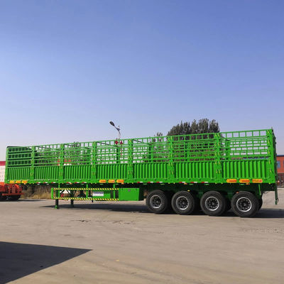 Harga yang bagus Brand New 3 Axle 60 Ton 12.00R20 Ban 12 Ban Side Wall Trailer Post Pagar Kargo Semi Trailer on line
